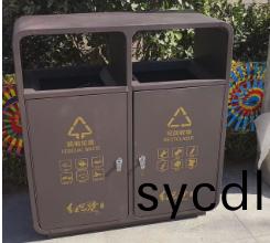 咖啡色戶外分類(lei)垃(la)圾桶